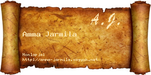 Amma Jarmila névjegykártya